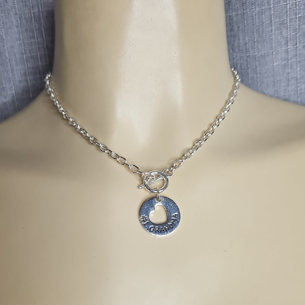 NUMBER #1 GRANDMA  Heart Pendant Necklace